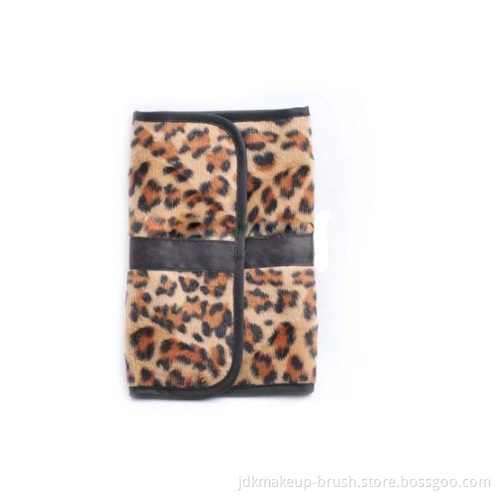 Fashion & Hotest !! Leather Leopard Cosmetic Bag